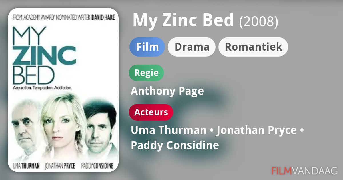 My Zinc Bed (film, 2008) FilmVandaag.nl