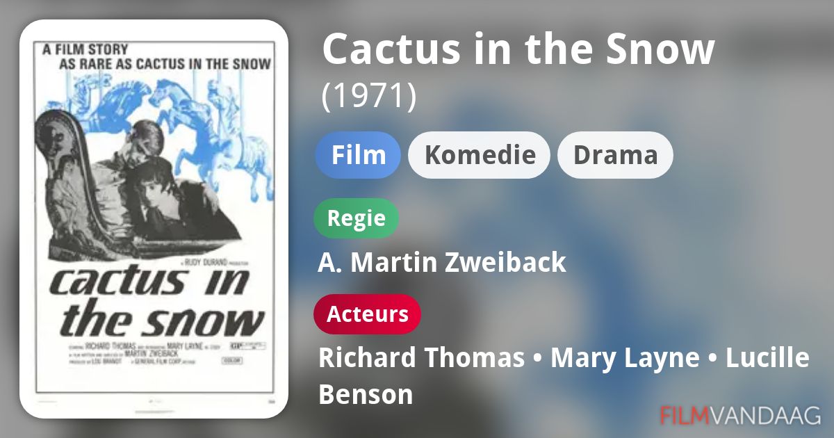Cactus in the Snow (film, 1971) FilmVandaag.nl