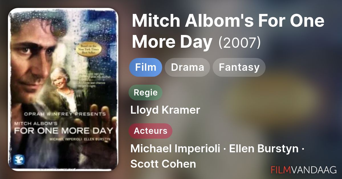 Mitch Albom's For One More Day (film, 2007) FilmVandaag.nl