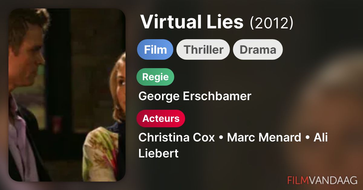 Virtual Lies (film, 2011) FilmVandaag.nl