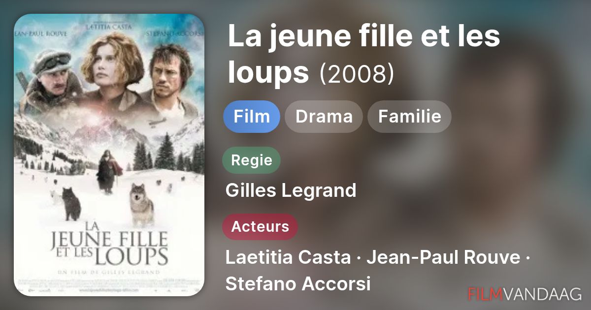 La jeune fille et les loups (film, 2008) kopen op dvd of blu-ray