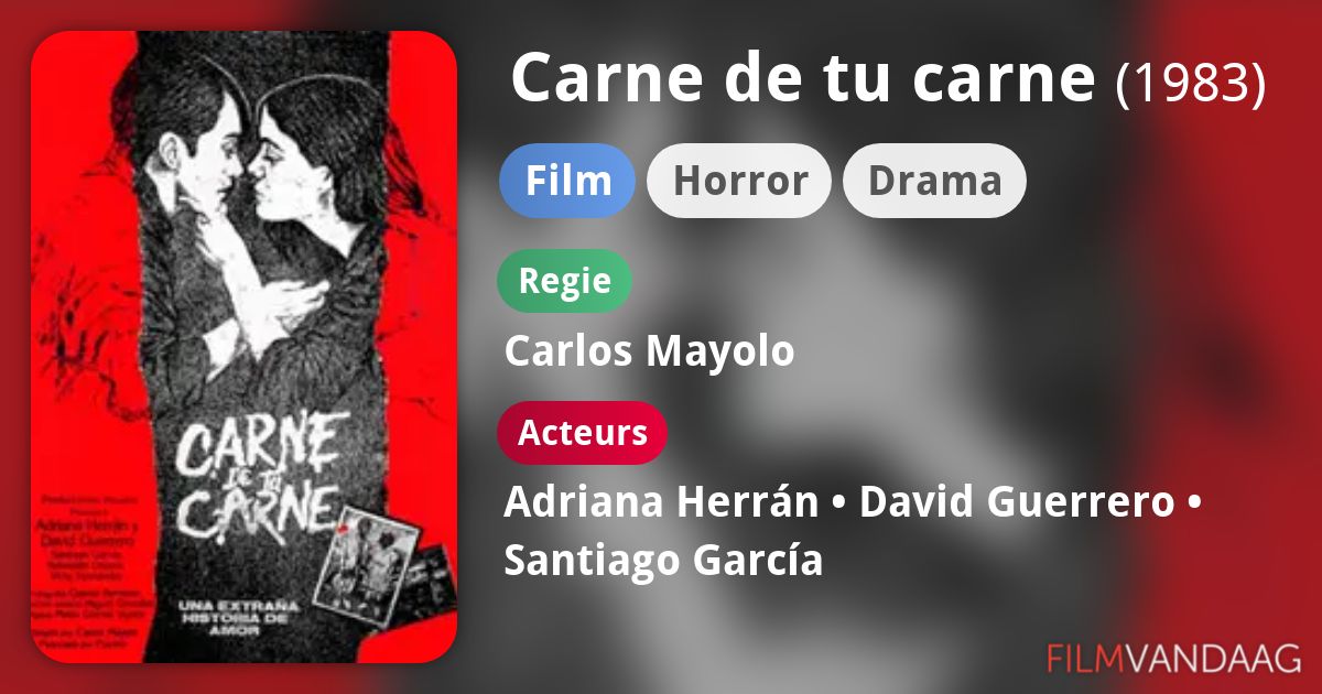 Carne de tu carne (film, 1983) Nu Online Kijken FilmVandaag.nl