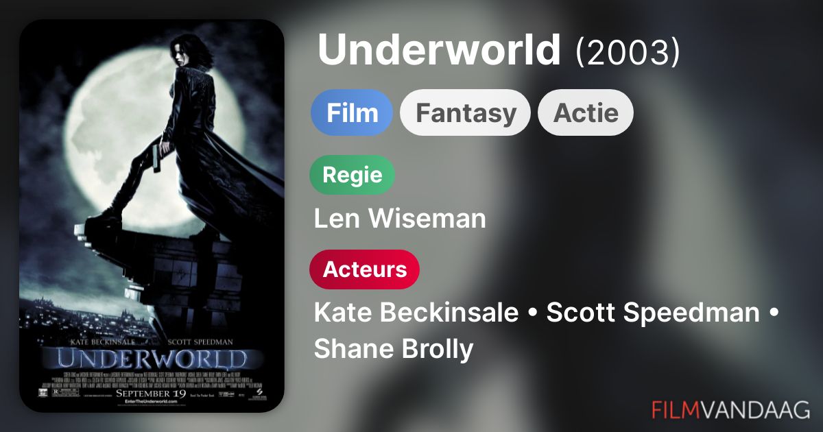Underworld (film, 2003) FilmVandaag.nl