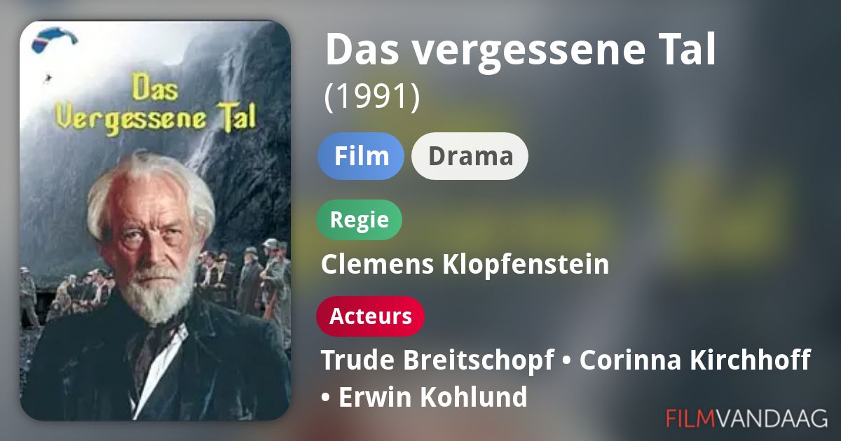 Das vergessene Tal (film, 1991) - FilmVandaag.nl