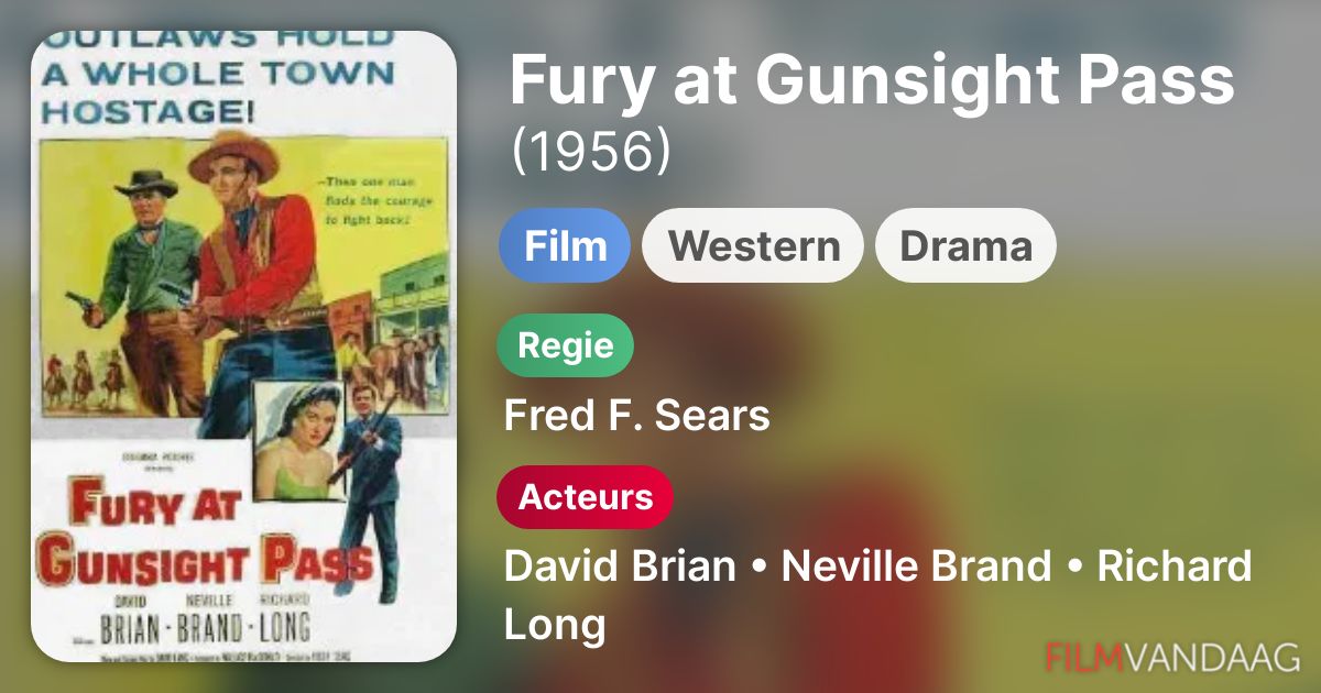 Fury at Gunsight Pass (film, 1956) FilmVandaag.nl