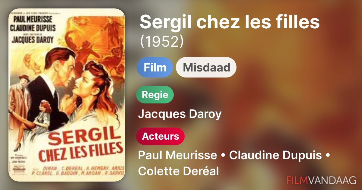 Sergil chez les filles (film, 1952) FilmVandaag.nl