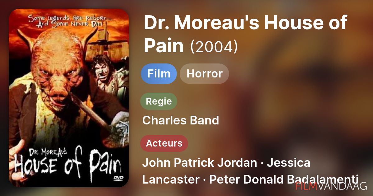 Dr. Moreau's House of Pain (film, 2004) FilmVandaag.nl