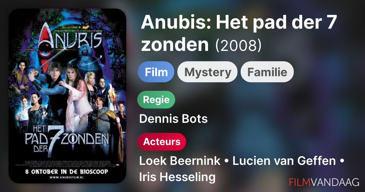 Anubis Het pad der 7 zonden (film, 2008) FilmVandaag.nl Anubis Het pad der 7 zonden (film, 2008) FilmVandaag.nl