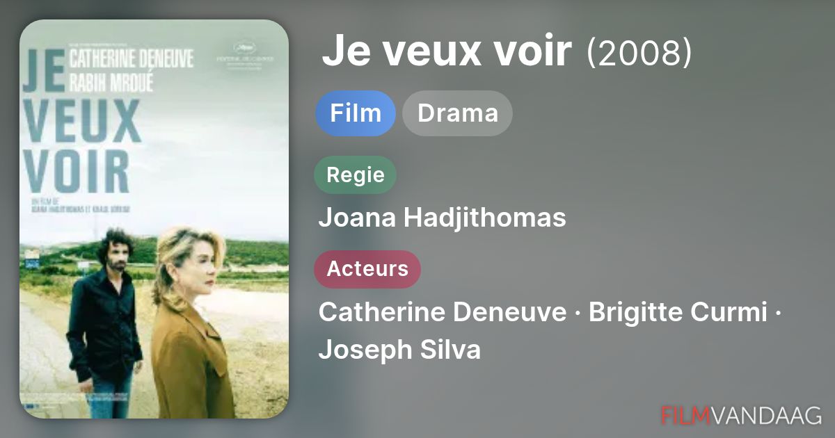 Je veux voir (film, 2008) - FilmVandaag.nl