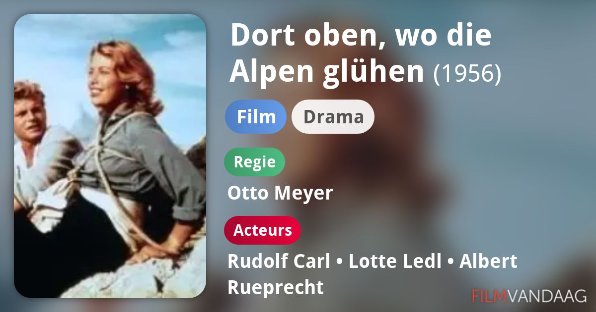 Dort oben, wo die Alpen glühen (film, 1956) FilmVandaag.nl