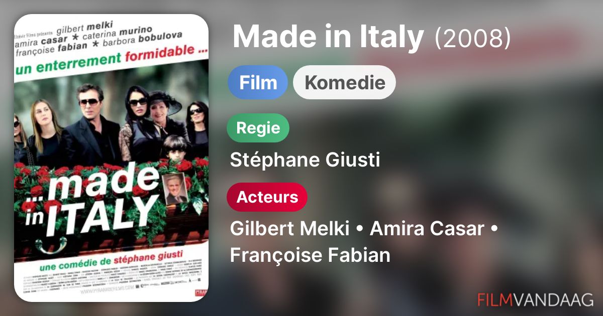 Made in Italy (film, 2008) FilmVandaag.nl