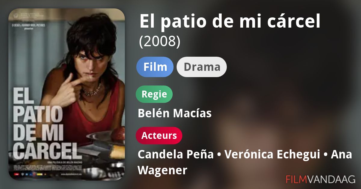 El patio de mi cárcel (film, 2008) FilmVandaag.nl