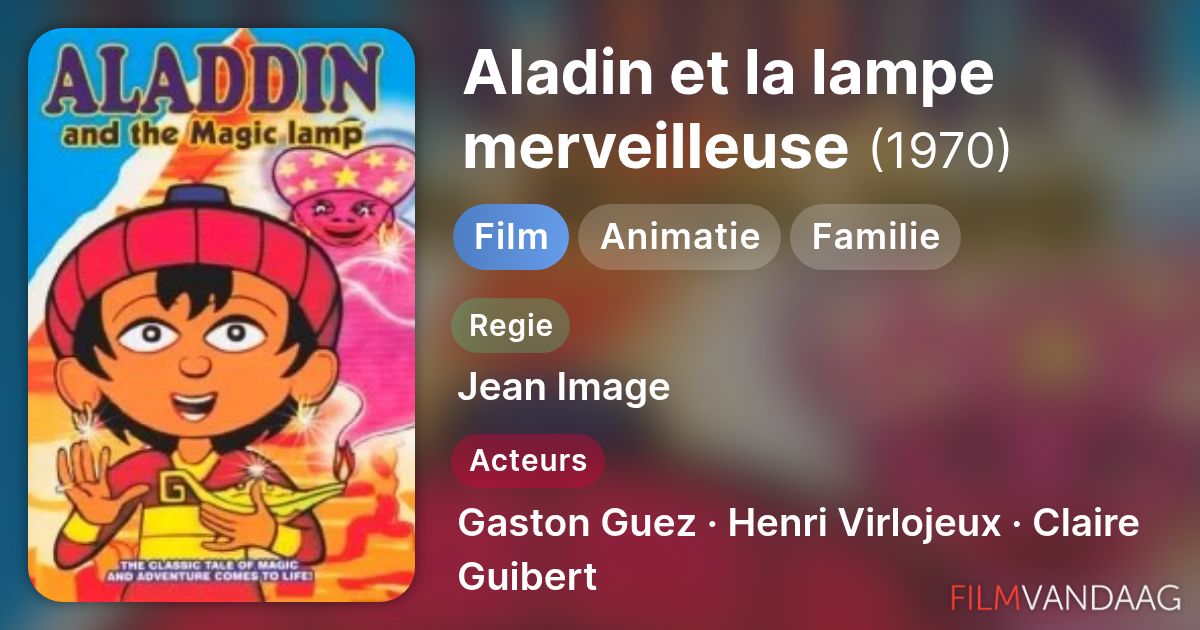 Aladin et la lampe merveilleuse (film, 1970) - FilmVandaag.nl