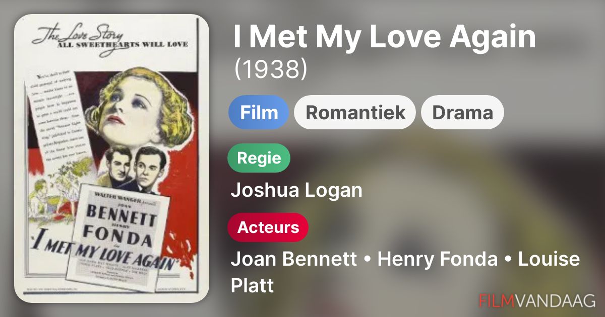 I Met My Love Again (film, 1938) FilmVandaag.nl
