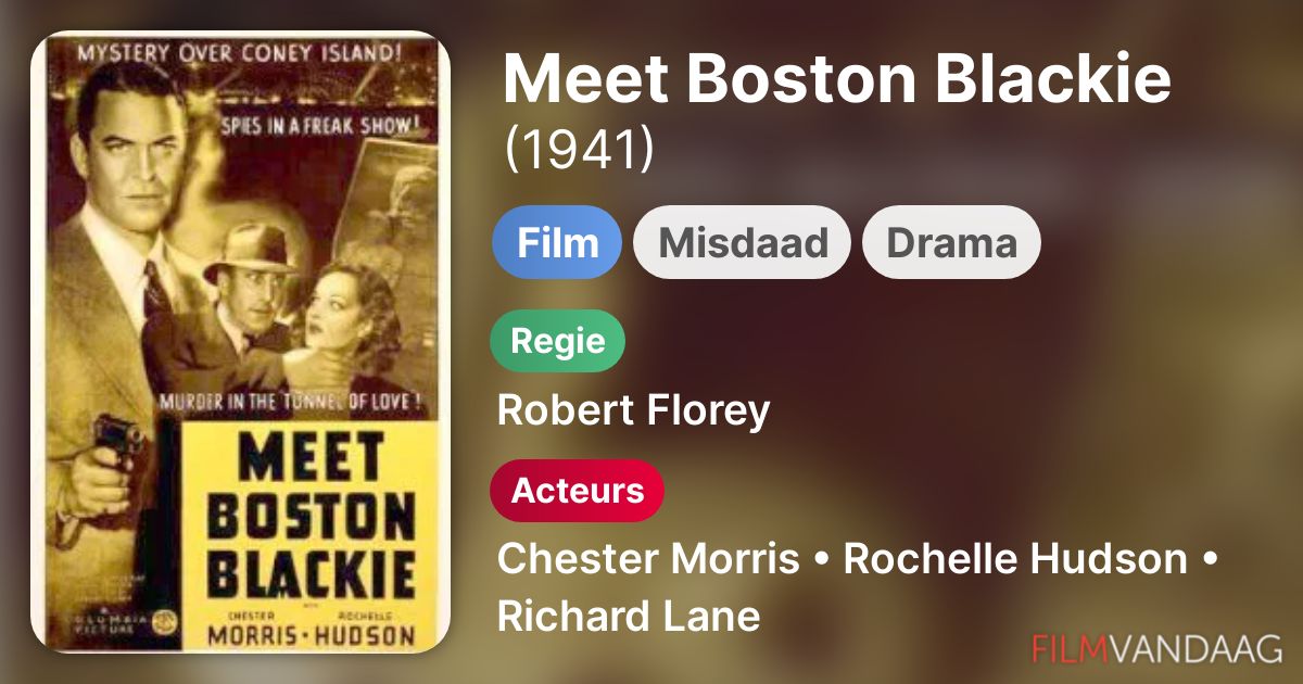 Meet Boston Blackie (film, 1941) FilmVandaag.nl
