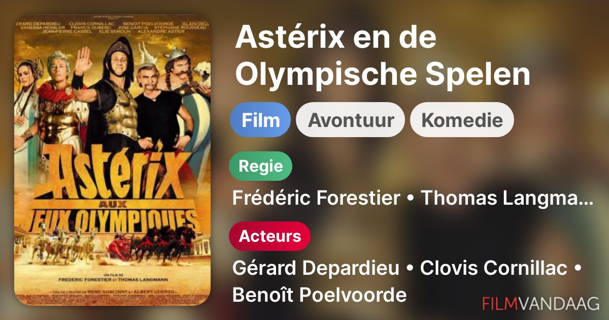 Astérix en de Olympische Spelen (film, 2008) FilmVandaag.nl Astérix en de Olympische Spelen (film, 2008) FilmVandaag.nl