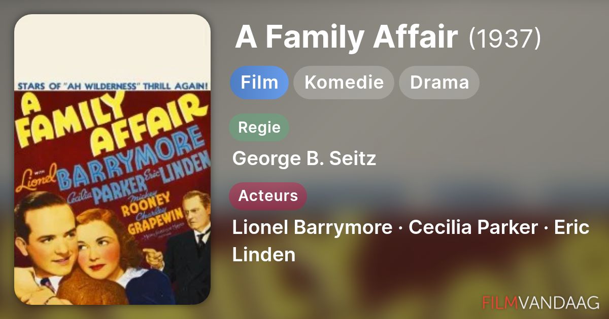 A Family Affair (film, 1937) FilmVandaag.nl