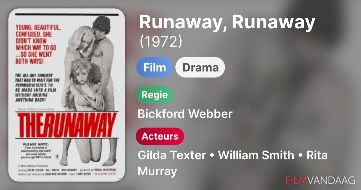 Runaway, Runaway (film, 1971) FilmVandaag.nl