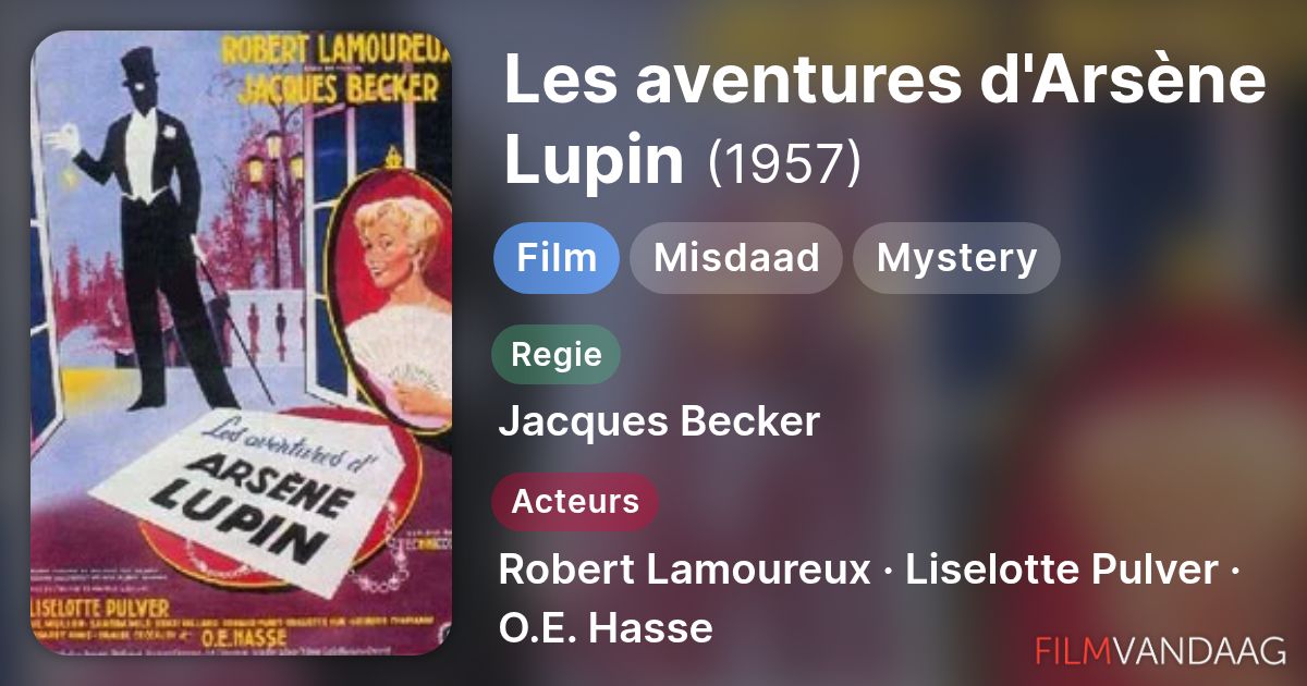 Les aventures d'Arsène Lupin (film, 1957) - FilmVandaag.nl