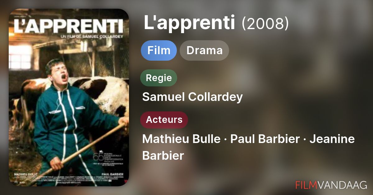 L'apprenti (film, 2008) - FilmVandaag.nl