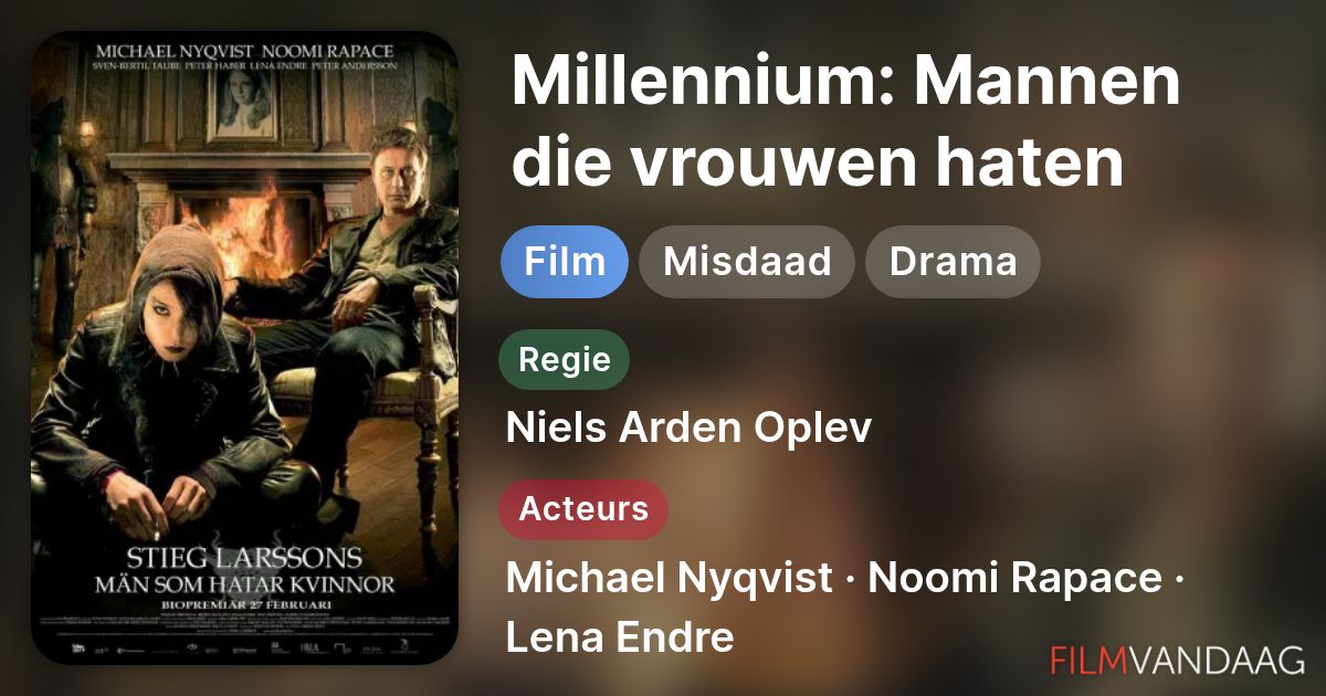 Millennium: Mannen die vrouwen haten (film, 2009) - FilmVandaag.nl