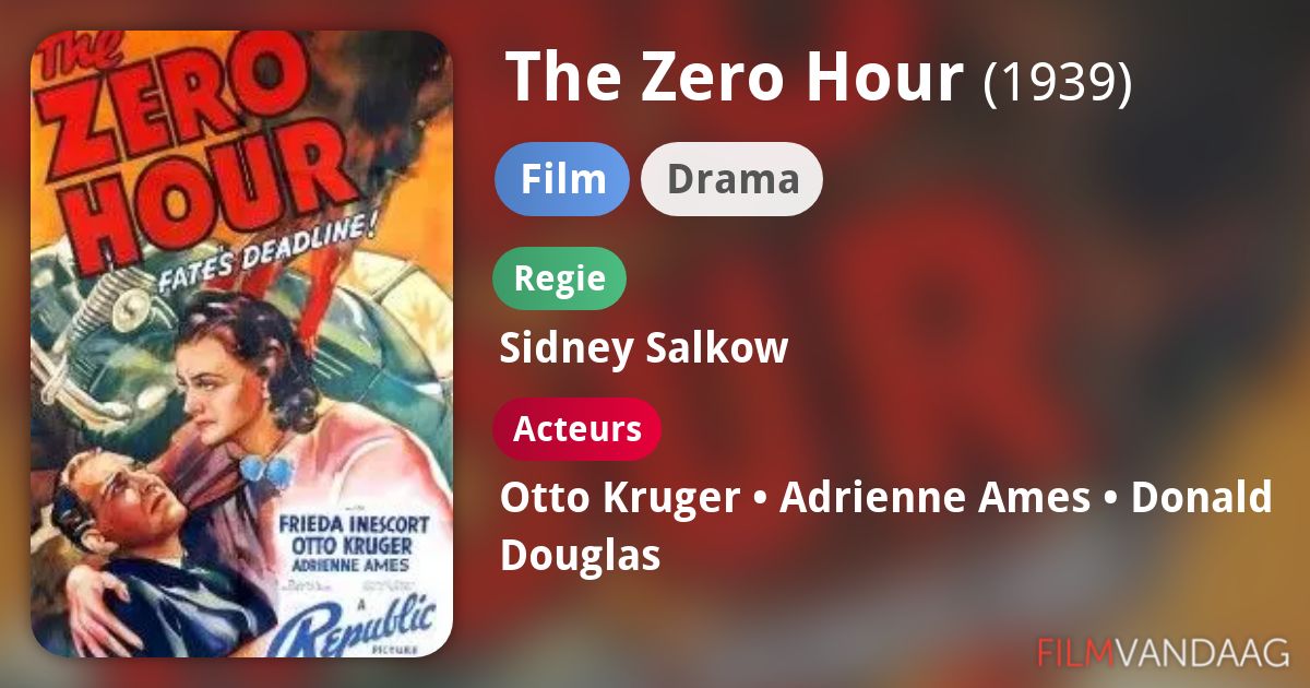 The Zero Hour (film, 1939) FilmVandaag.nl