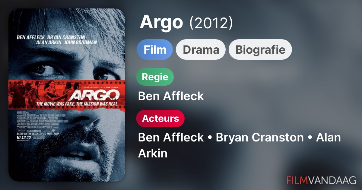 Argo (film, 2012) FilmVandaag.nl