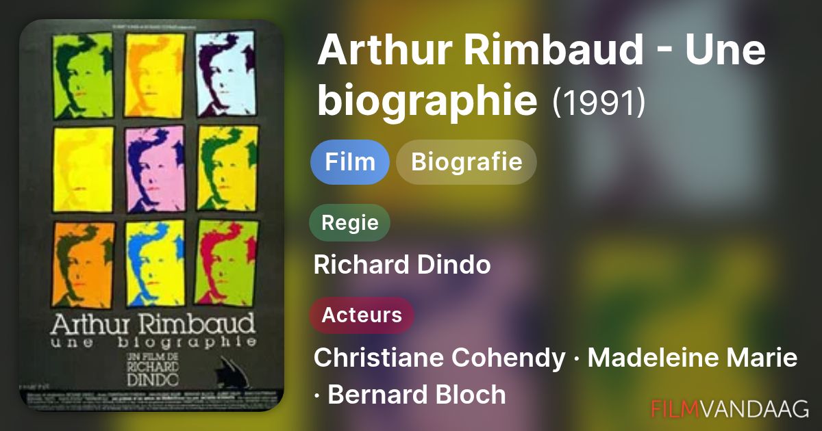 Arthur Rimbaud - Une biographie (film, 1991) - FilmVandaag.nl