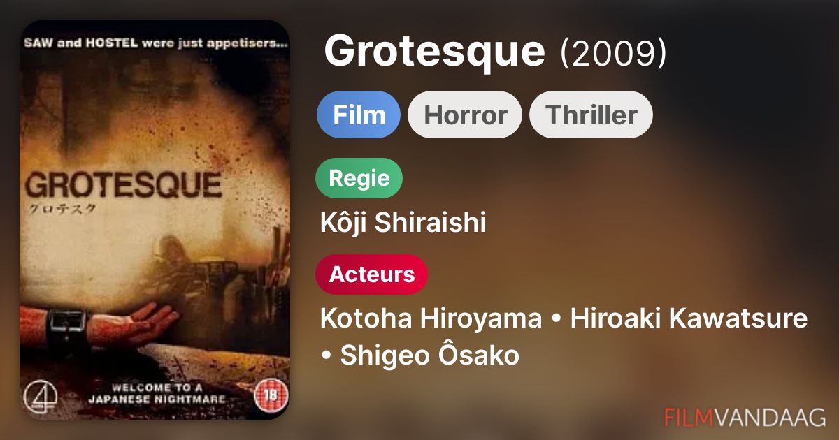 Grotesque (film, 2009) - FilmVandaag.nl