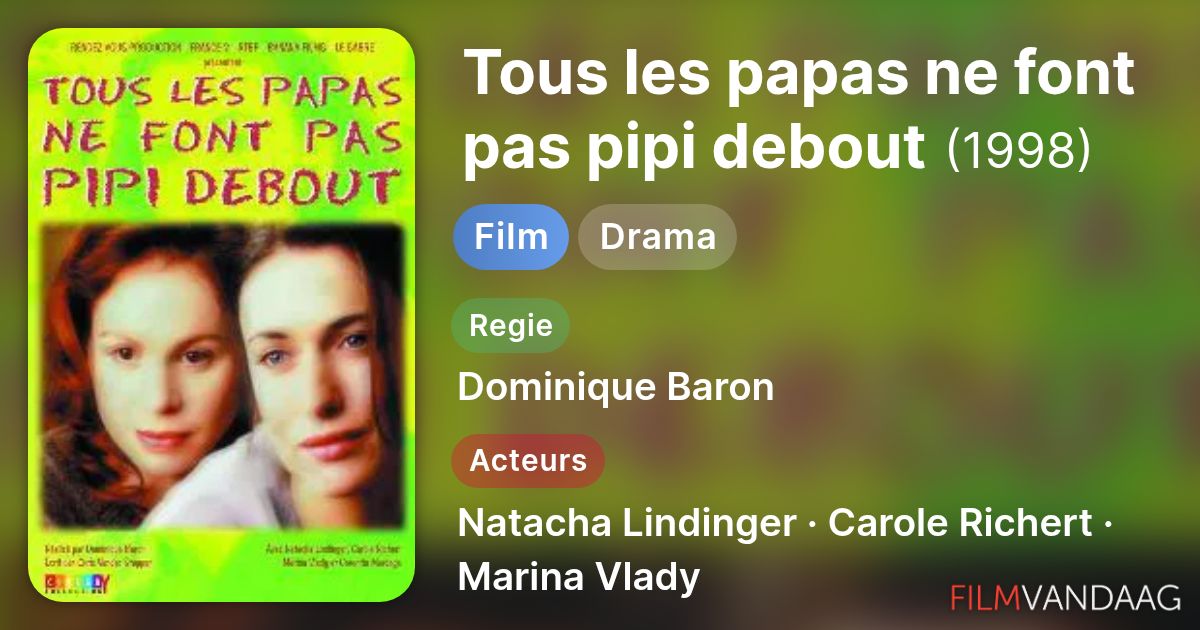 Tous les papas ne font pas pipi debout (film, 1998) - FilmVandaag.nl