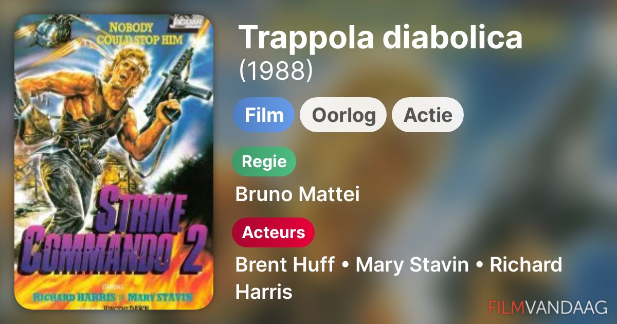 Trappola diabolica (film, 1988) FilmVandaag.nl