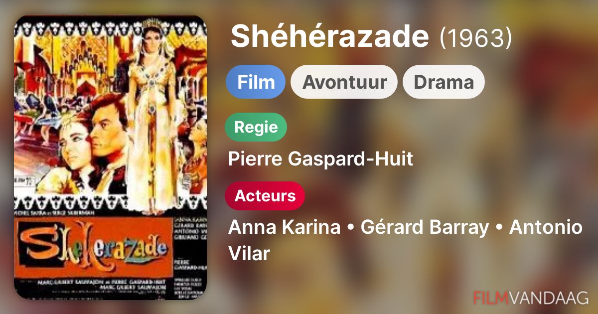 Shéhérazade (film, 1963) FilmVandaag.nl