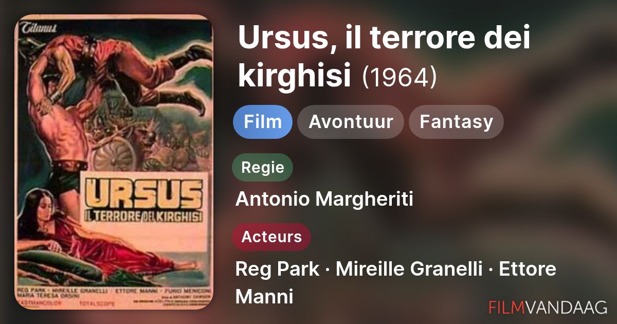 Ursus, il terrore dei kirghisi (film, 1964) - FilmVandaag.nl