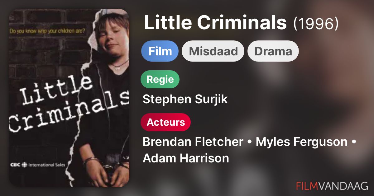 Little Criminals (film, 1995) FilmVandaag.nl