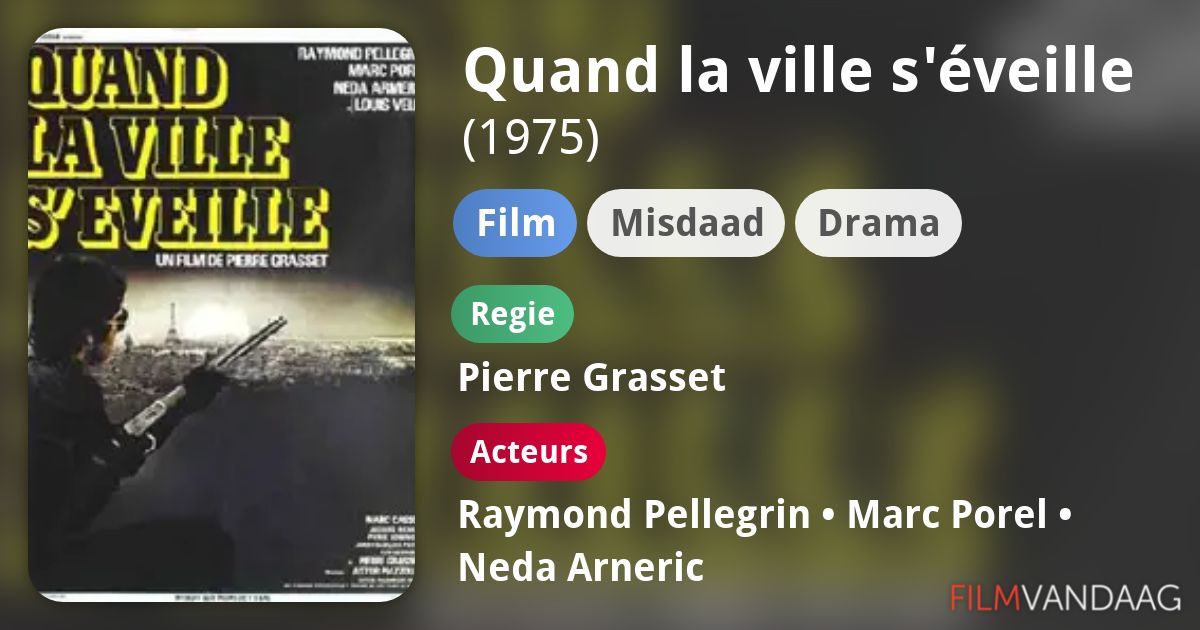 Quand la ville s'éveille (film, 1975) FilmVandaag.nl
