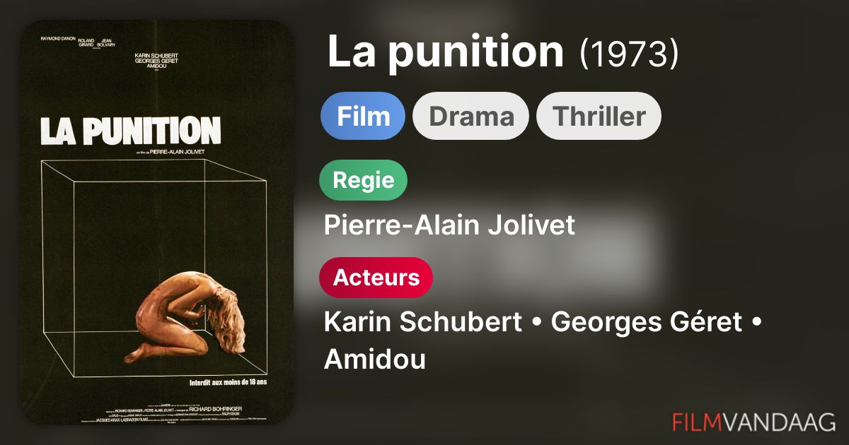 La punition (film, 1973) FilmVandaag.nl