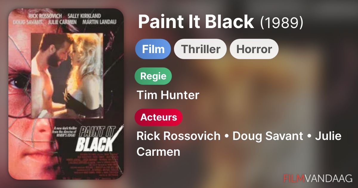 Paint It Black (film, 1989) FilmVandaag.nl