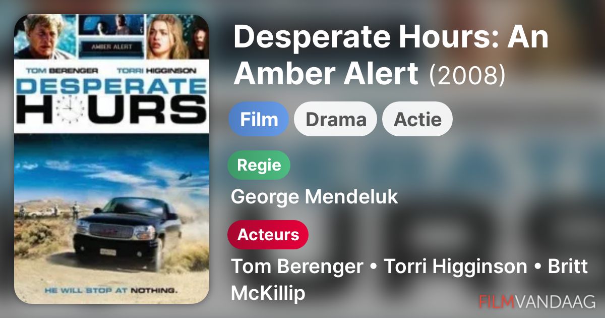 Desperate Hours An Amber Alert (film, 2008) FilmVandaag.nl