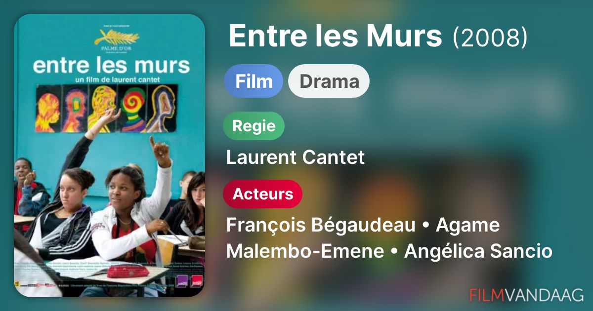 Entre Les Murs Film Complet Gratuit Entre les Murs (film, 2008) - FilmVandaag.nl