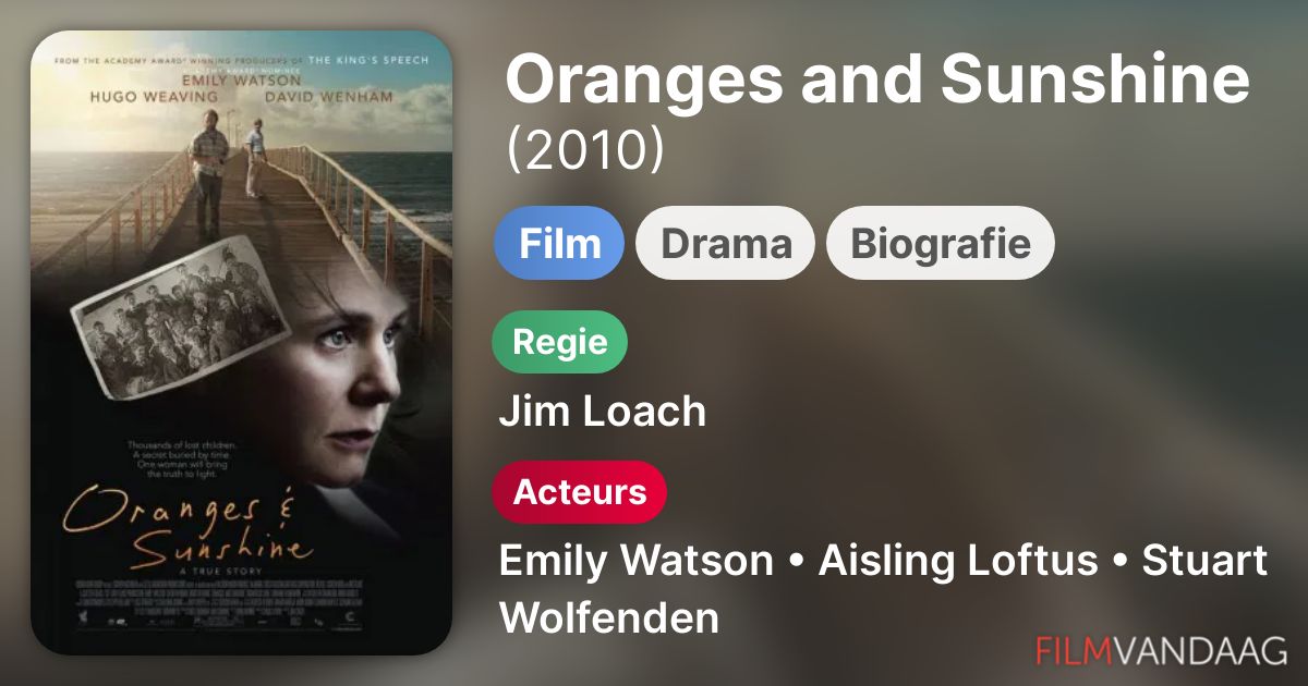 Oranges and Sunshine (film, 2010) FilmVandaag.nl
