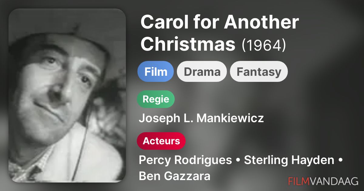 Carol for Another Christmas (film, 1964) FilmVandaag.nl