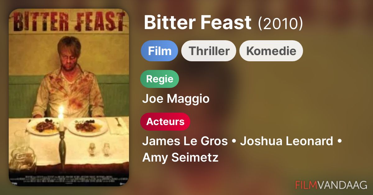 Bitter Feast (film, 2010) FilmVandaag.nl