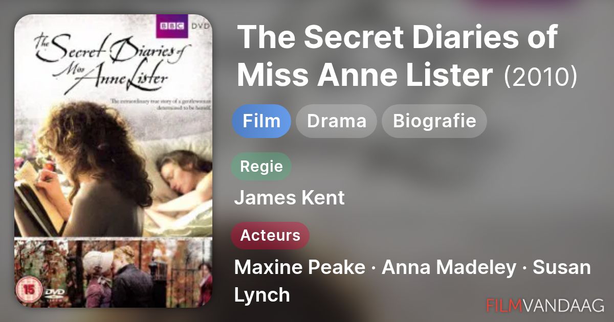 The Secret Diaries of Miss Anne Lister (film, 2010) Nu Online Kijken