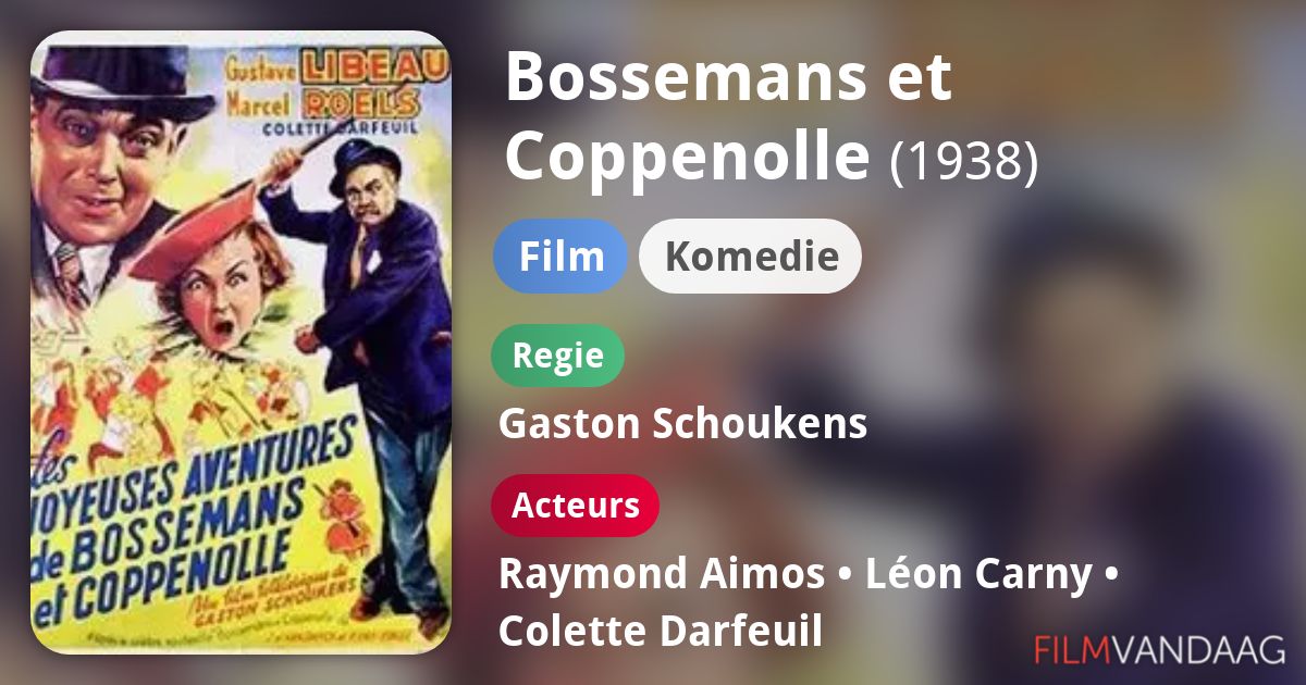 Bossemans et Coppenolle (film, 1938) kopen op dvd of bluray