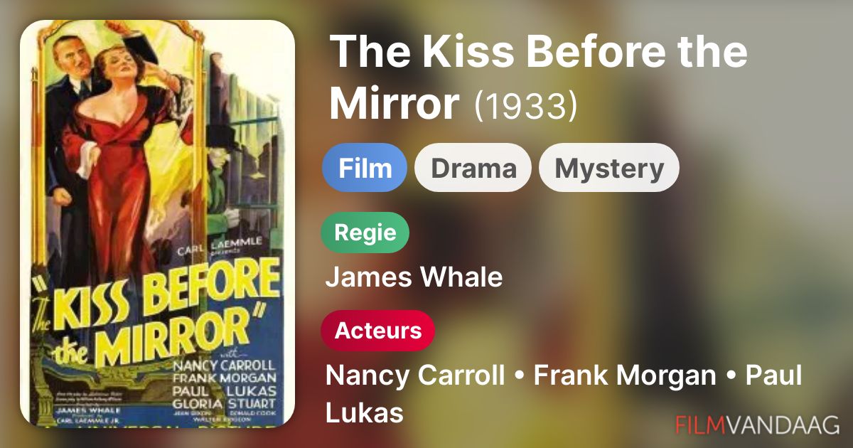 The Kiss Before the Mirror (film, 1933) FilmVandaag.nl