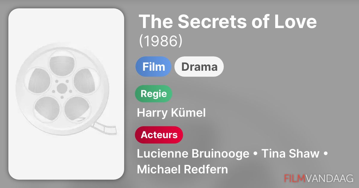 The Secrets of Love (film, 1986) FilmVandaag.nl