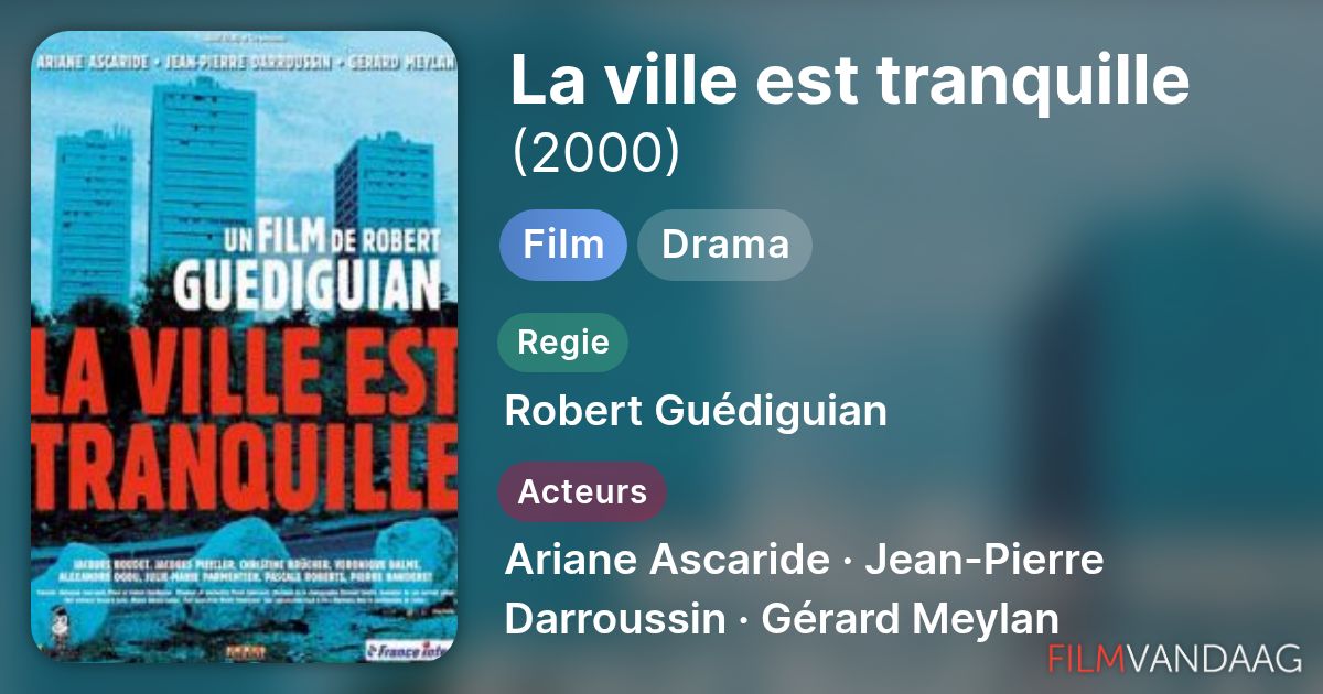 La ville est tranquille (film, 2000) - FilmVandaag.nl