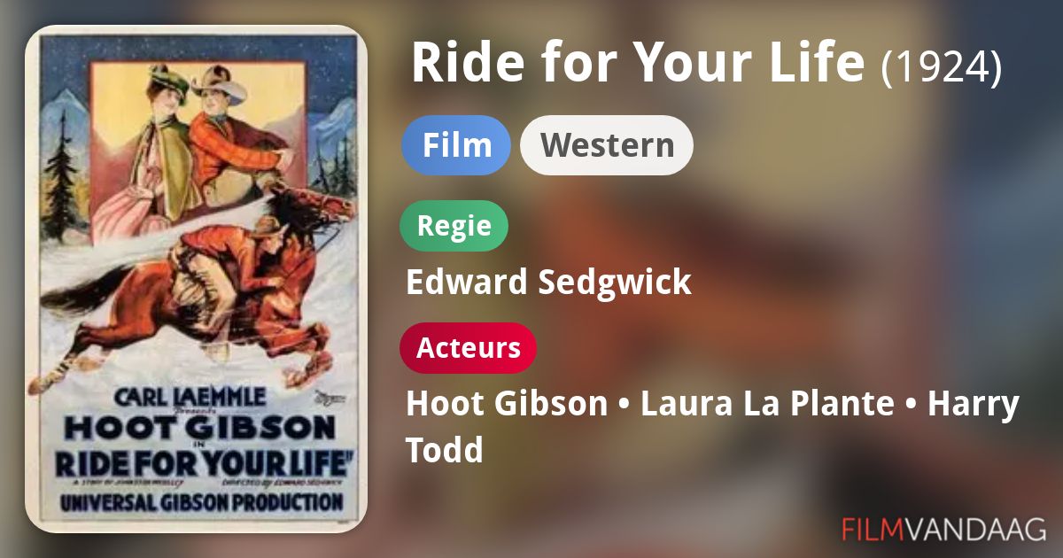 Ride for Your Life (film, 1924) FilmVandaag.nl
