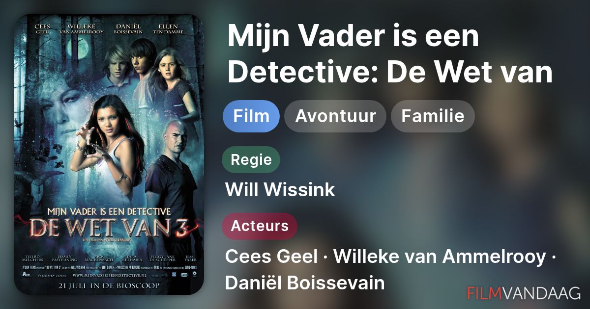 Mijn Vader is een Detective: De Wet van 3 (film, 2011) - FilmVandaag.nl