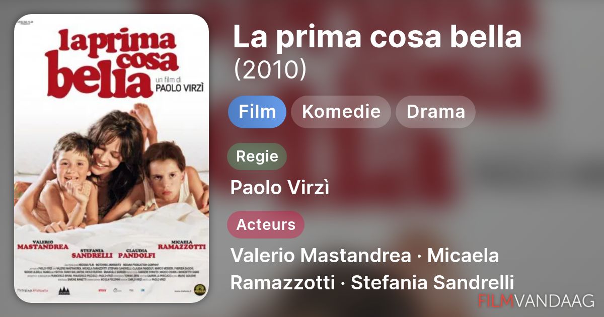 la prima cosa bella accordi